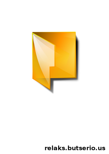 Immagine vettoriale trasparente computer cartella icona