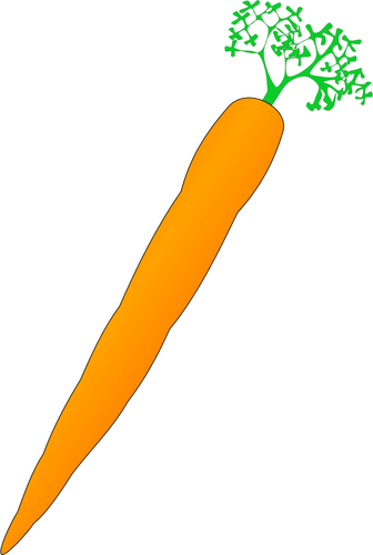 Vector de la imagen de la zanahoria naranja