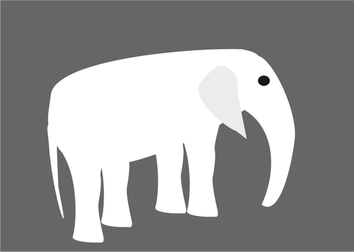 Dessin vectoriel de pictogramme éléphant