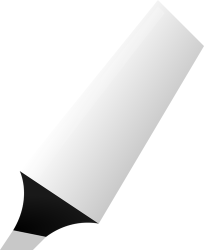 Vektor Klipart bílé zvýrazňovač