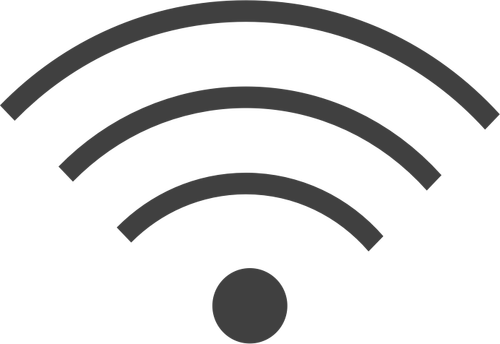 Image de vecteur pour le symbole WiFi