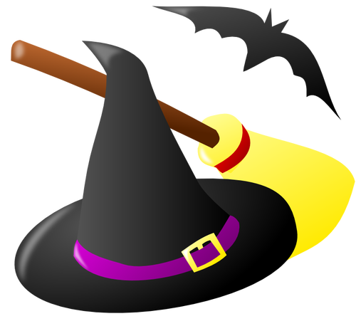 Färg Halloween trolldom vektor illustration