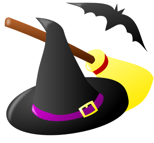 Culoare Halloween vrăjitorie vector illustration