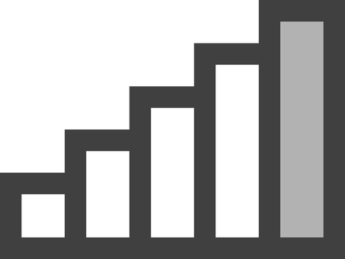 Windows WiFi signal résistance indicateur image vectorielle