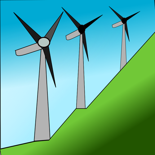 Windmühlen auf dem Hügel