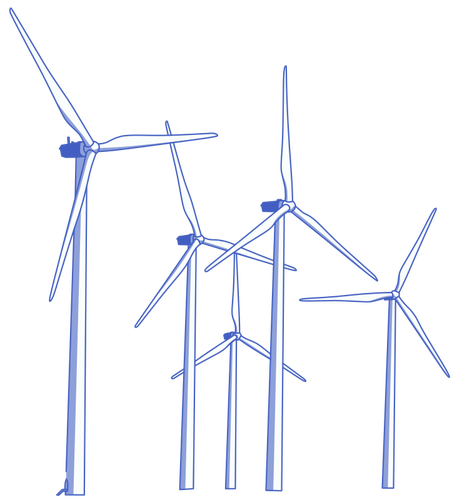 Windturbines afbeelding