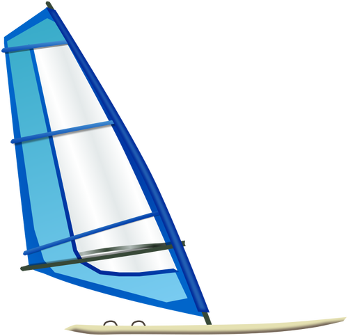 Imagem de vetor de barco windsurf