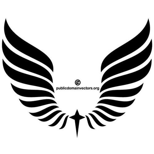 Wings vector clip art