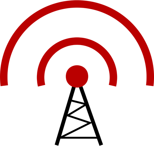 Funksender-Vektor-illustration