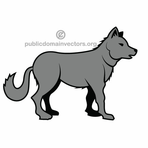 Wolf vector afbeelding