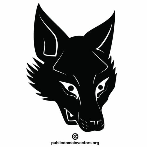 Wolf siluetti clipart