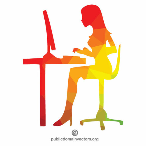 Femme dans le bureau