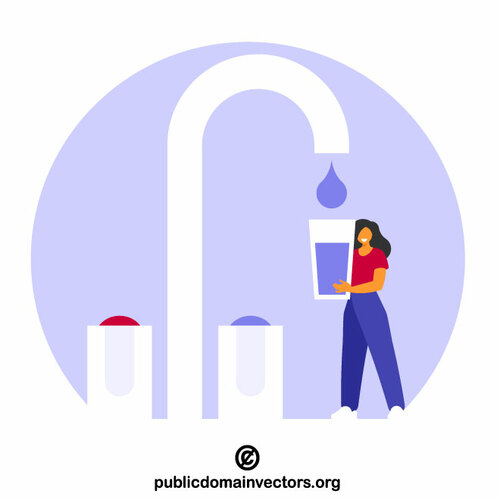 Clean water vector concept