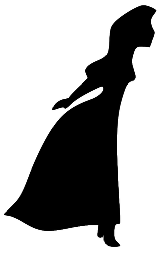 صورة ظلية لمرأة