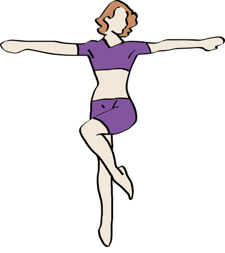 Image de vecteur danse femme