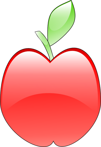 Crystal Apple Vektor-ClipArt