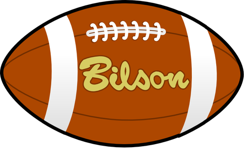 Bilson Rugby Ball-Vektor-Bild