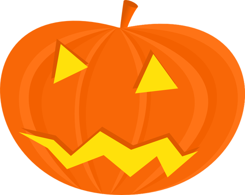 Miedo dibujo vectorial calabaza de Halloween