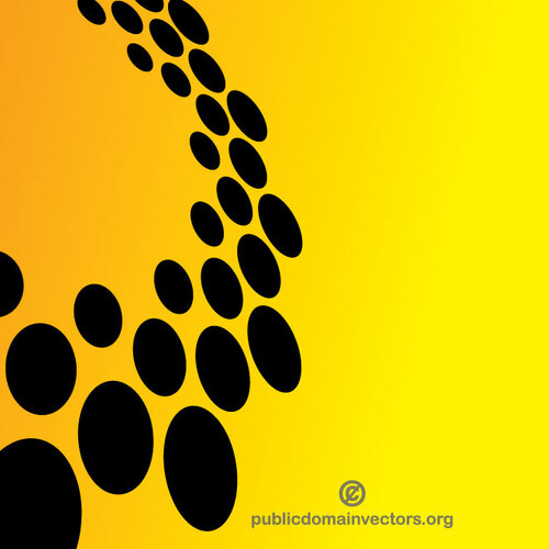 Yellow background black dots