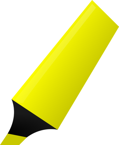 Image vectorielle de surligneur jaune