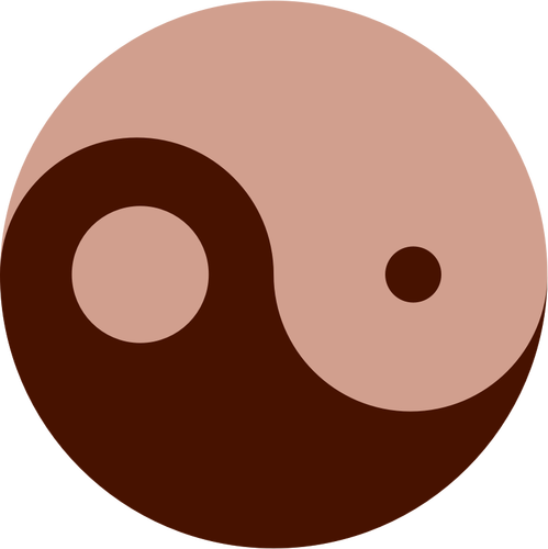 Farbigen Ying-yang