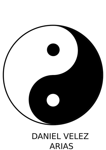 Svart och vitt Yin Yang