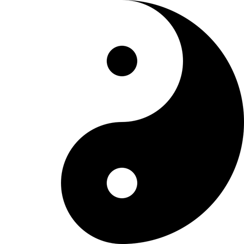 Yin-Yang-Vektor-Bild