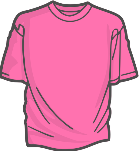 Roze t-shirt vector afbeelding