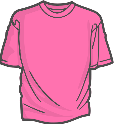 Pink t-shirt vektor gambar