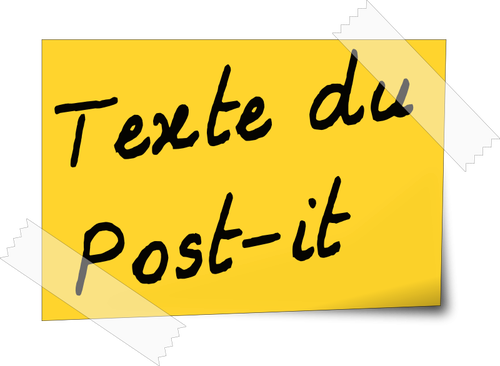 Image vectorielle de post-it note