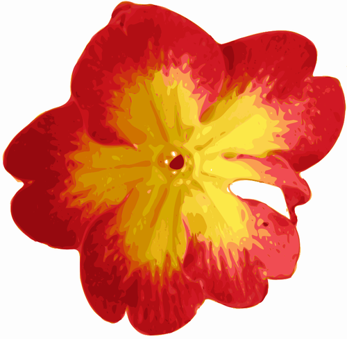 Flor de trazado vectorial