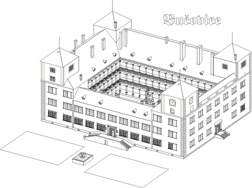 Prediseñadas de vector de castillo renacentista