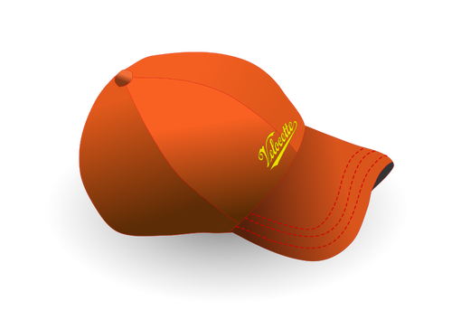 Topi baseball dengan teks vektor gambar