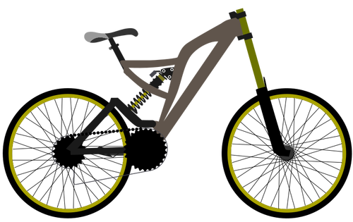 Mountain bike vectorafbeeldingen