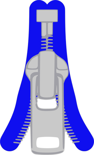 Disegno vettoriale di cerniera slider