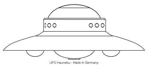 不明飞行物 Haunebu II 的矢量绘图