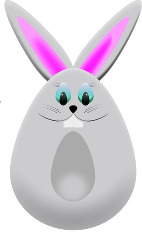 Ouă de Paşte bunny grafică vectorială