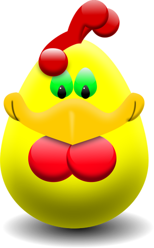 Easter egg hen vector miniaturi