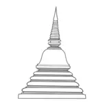 Vetor de estrutura budista