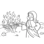 Moisés e a sarça ardente