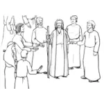 Иисус с его последователей
