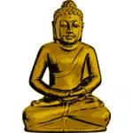 Vektorové kreslení zlatého Buddhy