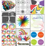 Collection d'éléments de design coloré
