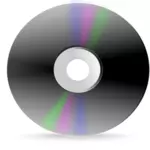 Imagen en escala de grises CD label vectorial