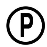 P знак векторное изображение