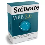 Web 2.0 软件框矢量图像