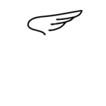 Skissert enkelt vinge