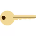 Ilustracja wektorowa klucza drzwi metalowe poziome