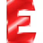 Glänsande '' E'' brev