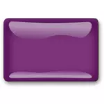 Glans violet vierkante knop vector afbeelding